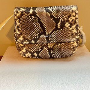 NWT Michael Kors Isabel Natural Small Messenger Crossbody Bag